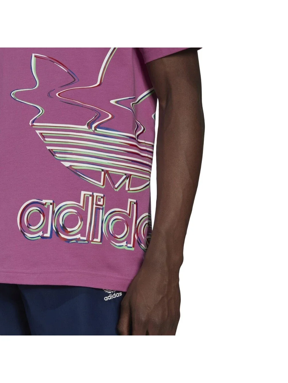 NEW Adidas Hyperreal Semi Pulse Lilac Short Sleeve T-Shirt Large